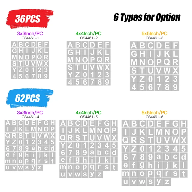 print-a-letters-5-inch-reusable-alphabet-stencils-62pcs-washable-pet-art-craft-templates for Free Printable Extra Large Number Stencils Print A Letters|5 Inch Reusable Alphabet Stencils 62pcs - Washable Pet Art Craft Templates for Free Printable Extra Large Number Stencils
