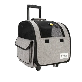 

Pet Stroller Trolley Box Can Be Double Shoulder Dog Poop Bag Backpack