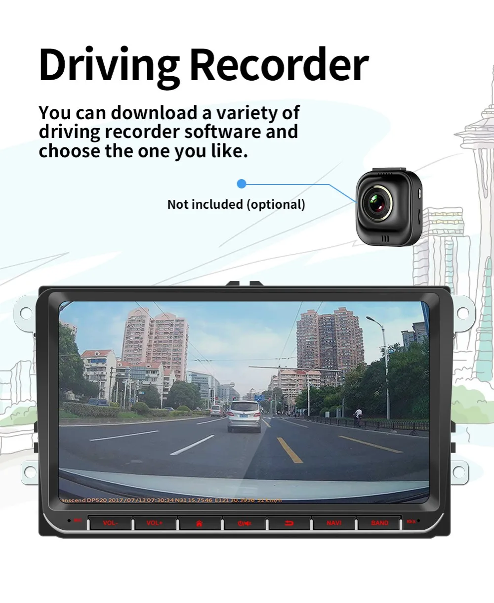 9 дюймов Автомобильный Gps для VW passat cc tiguan golf b7 jetta skoda octavia Android 8,1 автомобильный навигатор usb Мультимедиа полный сенсорный автомобильный Радио