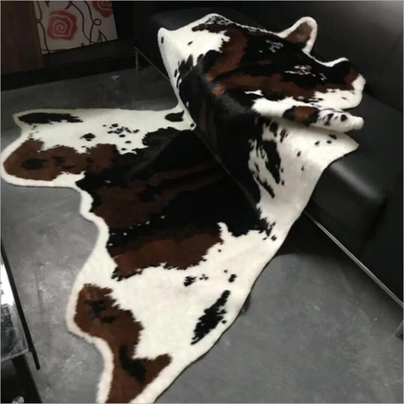 

Faux Fur Rug Area Rug Bedroom Carpet Cow Rug Sheepskin Rug Bathroom Carpet and Rugs for Home Living Room Alfombra Fur Rug