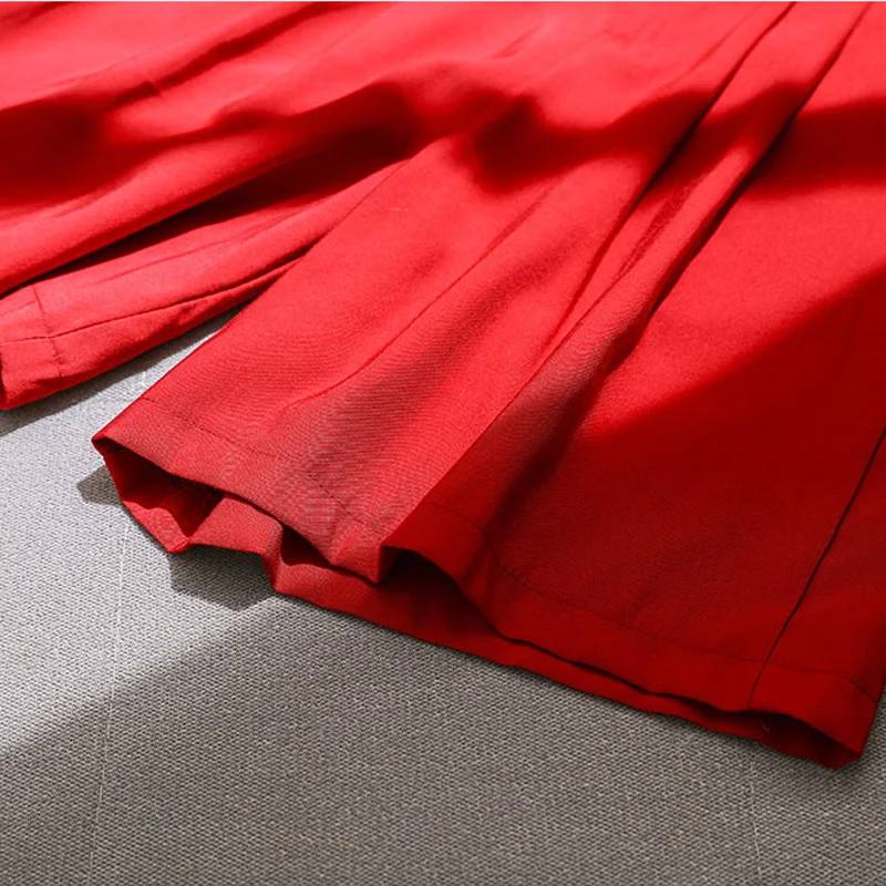 Летние повседневные шорты женские свободные широкие брюки Pantalon Femme высокая посадка на пуговице, абрикосовые шорты женская, одноцветная s-xxl