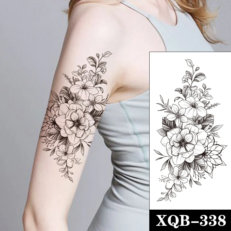 Premium Vector | Hollyhock flower in the style of engraving