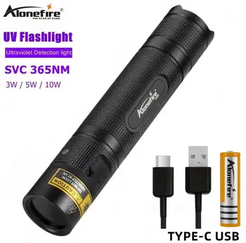 USB charging 365nm Led UV Flashlight Torch Light Ultra Violet lamp Blacklight