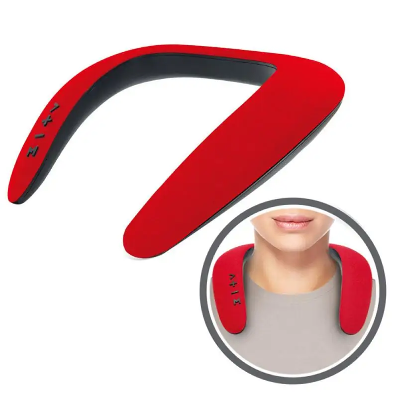 Altavoz altavoz inalámbrico portátil con Bluetooth con cuello en U y doble bocina, sonido envolvente, manos libres, con Bluetooth, novedad, 5D