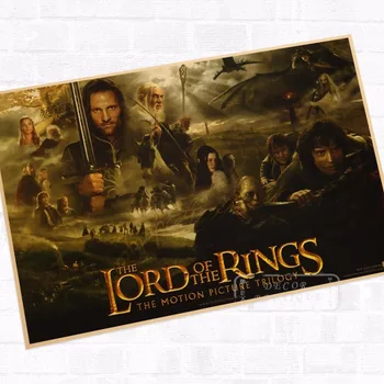 

The Motion Picture Trilogy, Lord of the Rings Movie Vintage Retro Decorative DIY Wall Canvas Stickers Home Posters Art Bar Decor
