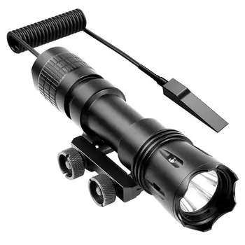 

ANEKIM QD312 1200 Lumen Professional Tactical Rail Mount Weapon Flashlight with Rechargeable 18650 Batteries and Remote Pressure