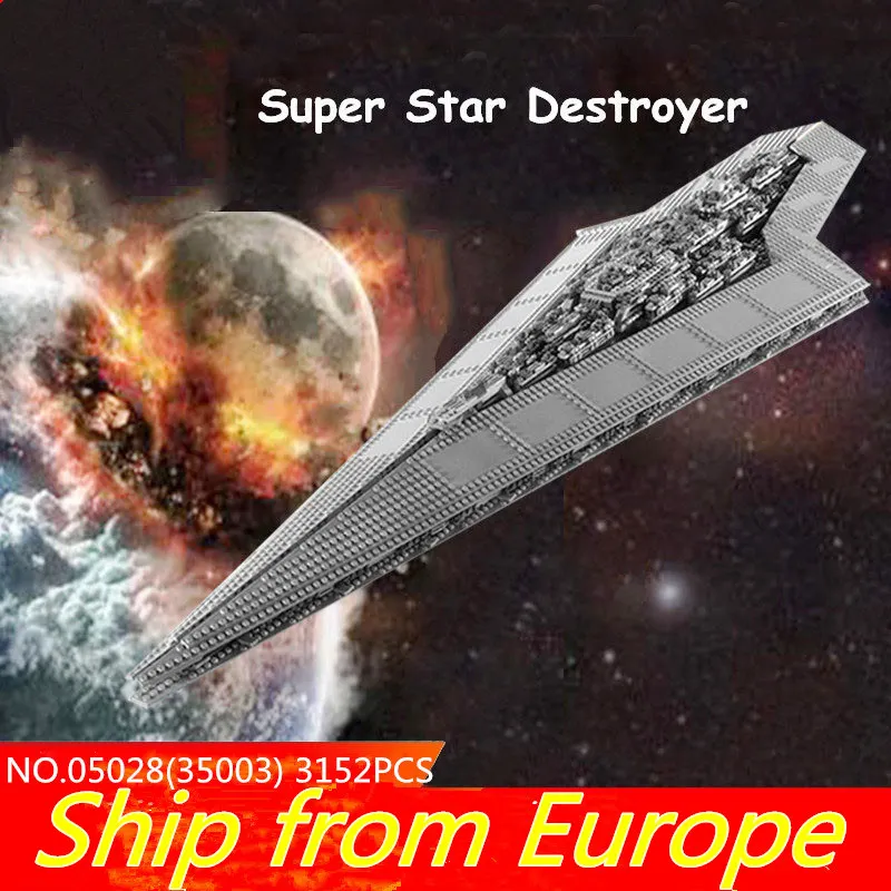 

75212 05028 Force Waken UCS super death star figure wars Destroyer Building Blocks Star Plan 10221 10030 Christmas Bricks Toy