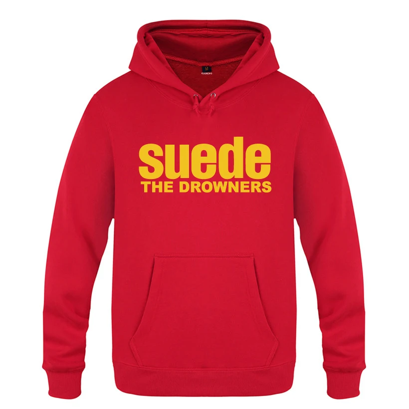 THE DROWNERS SUEDE Rock Band толстовки мужские мужские с капюшоном флисовый пуловер толстовки - Цвет: HOY HUAT