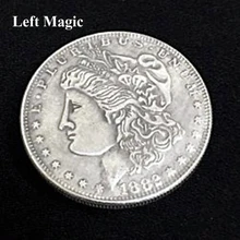 1pc cobre super morgan dólar (3.8cm de diâmetro) truques mágicos aparecendo/desaparecendo moeda magie adereços gimmick fácil de fazer festa de iniciantes