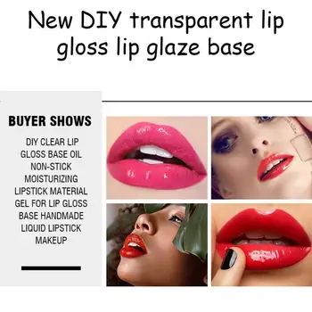 

DIY Clear Lip Gloss Base Oil DIY Moisturizing Lipstick Gloss Liquid Material Base For Lip Handmade Makeup Base Gel Lipstick C2C9