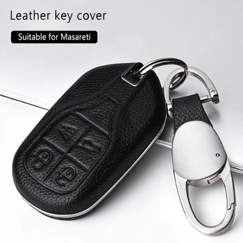 

Maserati Car Key Cover Car accessories interior Car Key Case Top Layer Leather For Maserati Levante Geberit Key Cover case Shell