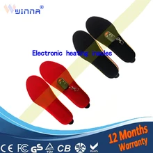 Стельки с подогревом для обуви, беспроводной пульт дистанционного управления, 3 уровня выбора, электрические защитные стельки с подогревом для ботинок, теплые зимние, 1800 мАч