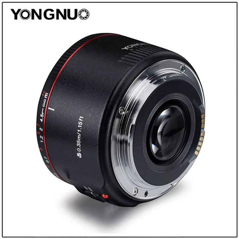 YONGNUO YN EF 50 мм f/1,8 AF объектив апертура Автофокус YN 50 мм f1.8 YN 50 мм F1.8 II объектив для Canon EOS 600D 700D 750D DSLR камер