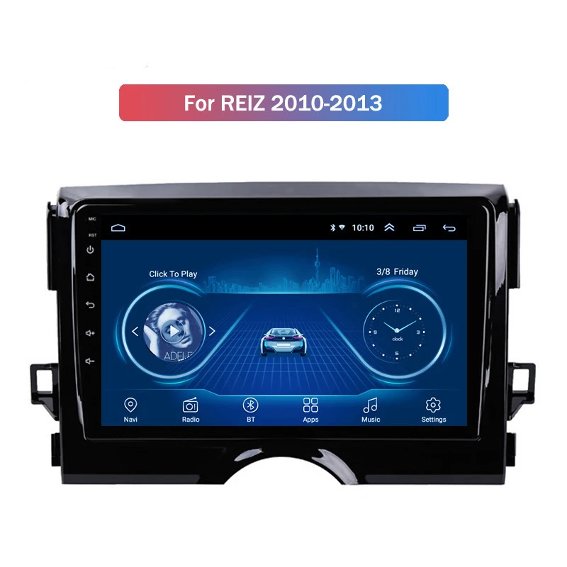 Для Toyota Reiz 10-18 Android большой экран GPs-навигатор 9/10 дюймовый автомобильный