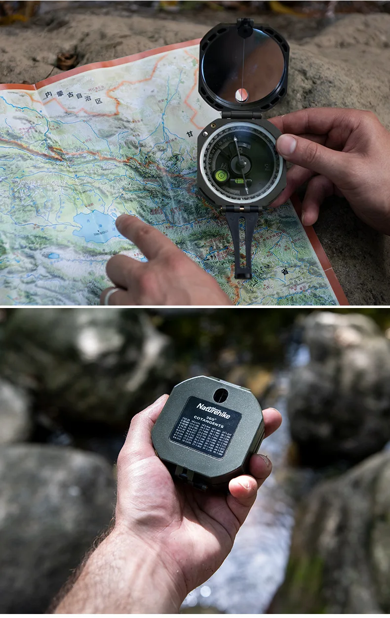 Нн Naturehike открытый приключения геологический обзор компас Высокоточный флуоресцентный ночное видение портативный многофункциональный компас