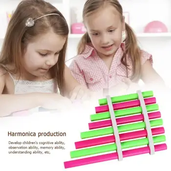 

DIY Simple Pan Flute Toys Exercise Hands-on Ability Creative Panpipe Kindergarden Art Children Smooth Appearance Gift