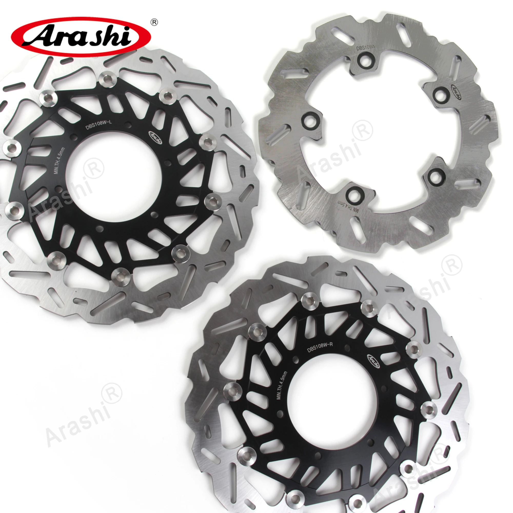 Араши 1 комплект CNC Передние Задние тормозные диски роторы для SUZUKI GSX R 1000 / ABS 2017 2018