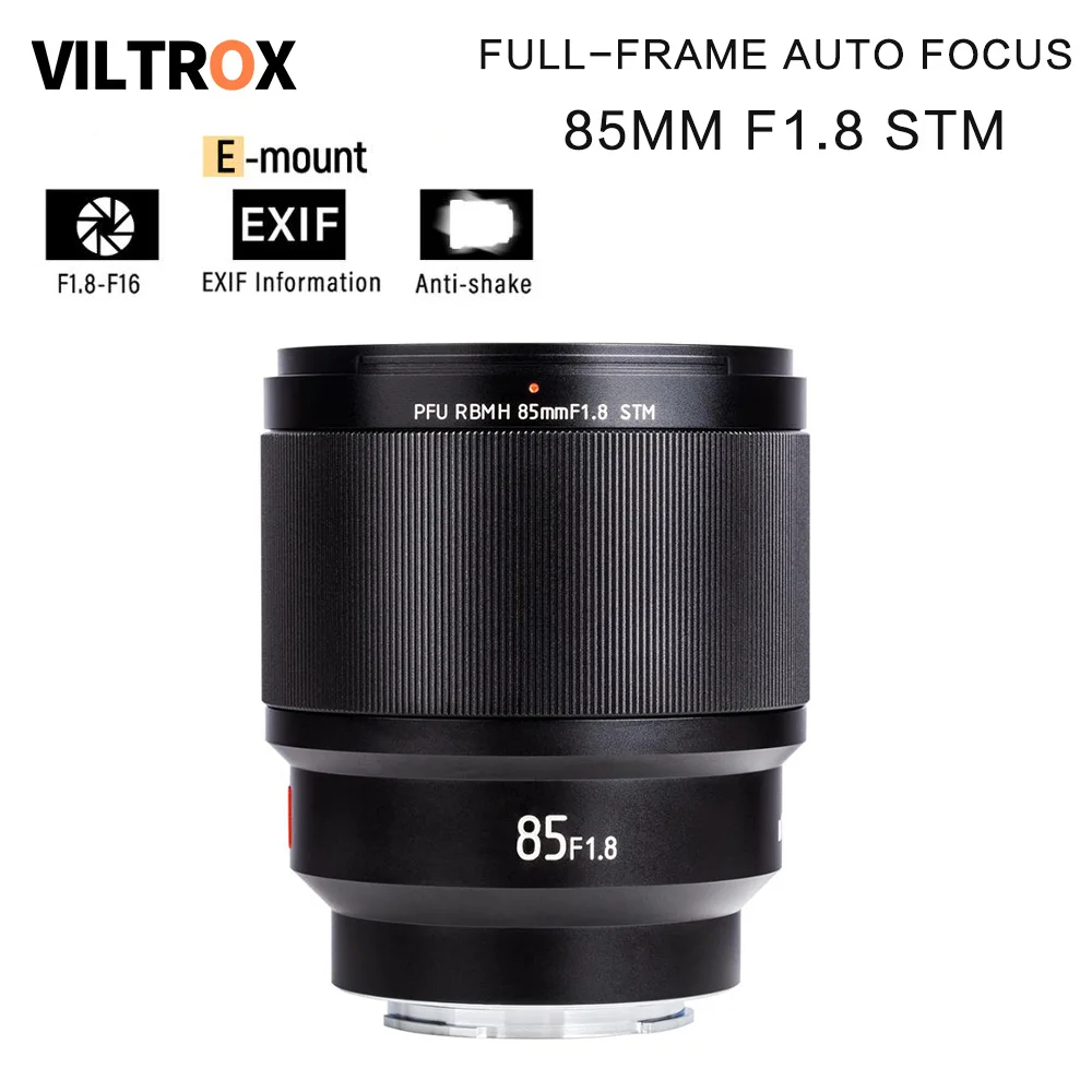Объектив VILTROX 85 мм f1.8 STM с автофокусом объектив фиксированным фокусом F1.8 полной