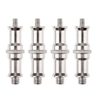

4pcs 1/4 to 3/8 Male Convertor Threaded Screw Adapter for Studio Light Stand