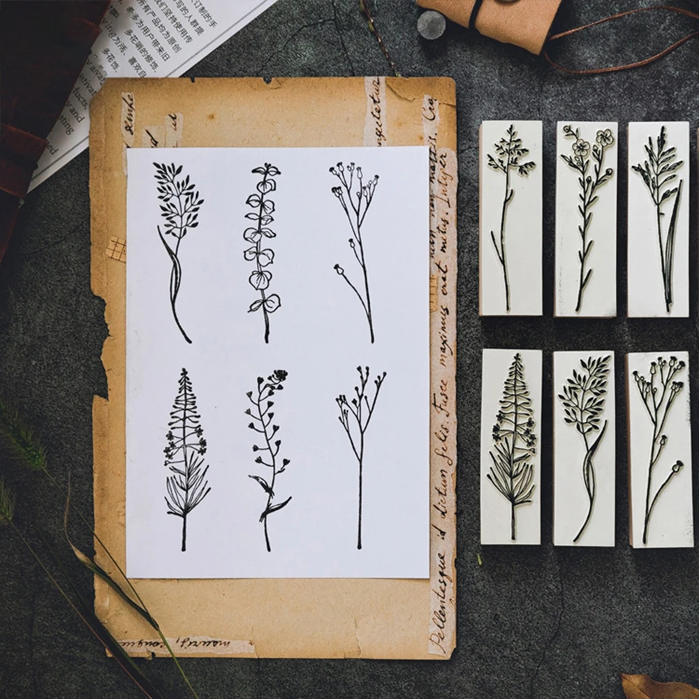 Эвкалипт Speedwell вечерняя Примула растение лист печать штамп сделай сам