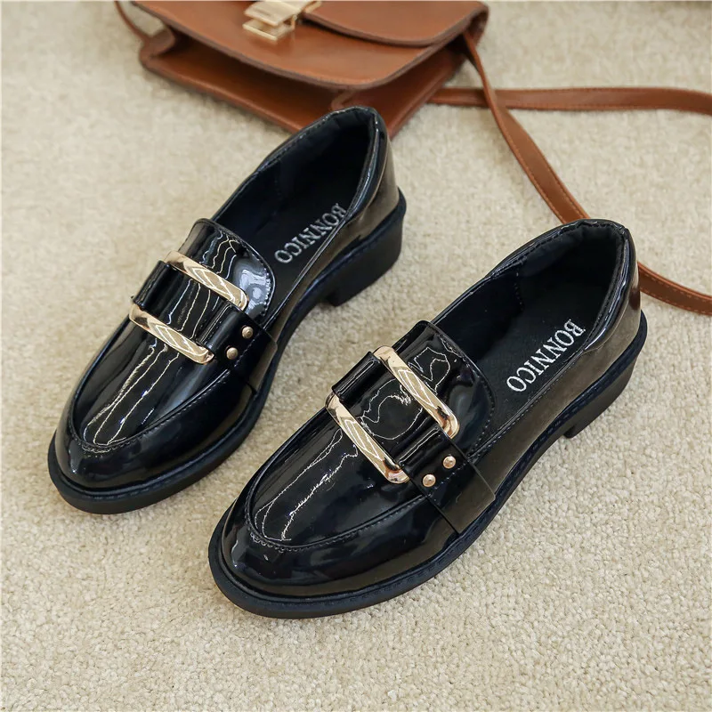 buckle oxfords womens