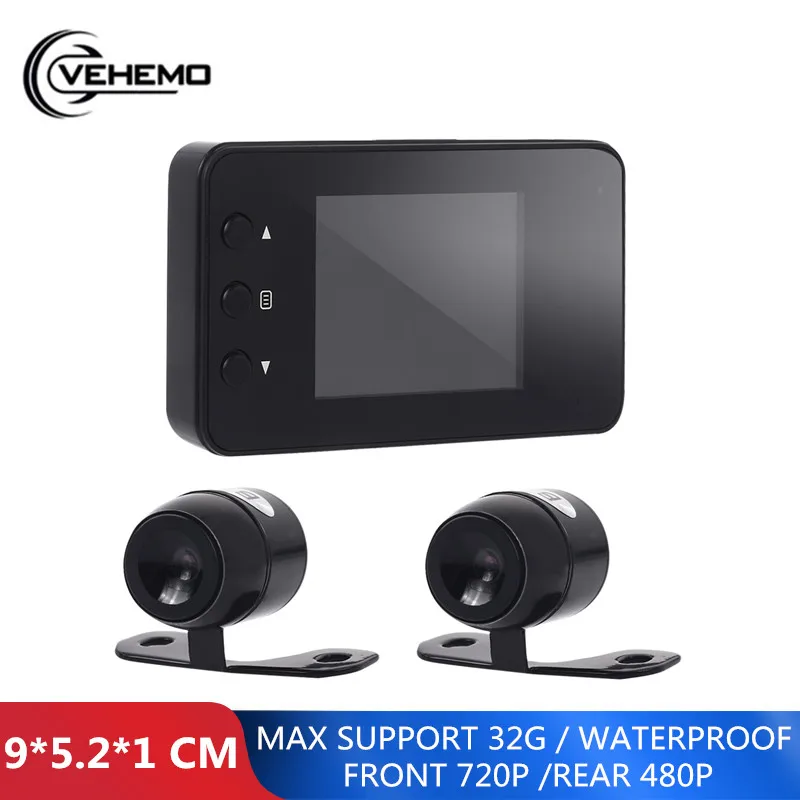 

Car Camera 720P Motorcycle Driving Recorder Rear View Cameras Reverse Cameras Universal for Dual Track Car DVR Dash Camera