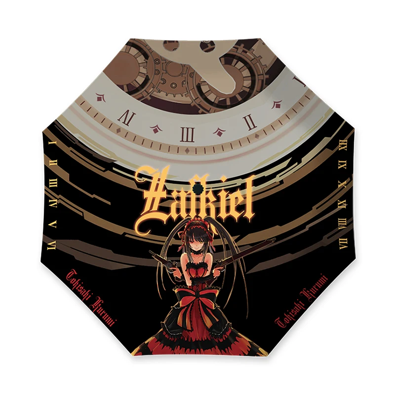 Brdwn SAO Daomu Note Date A Live Card Captor Sakura Наруто Natsume Yuujinchou Kantai Коллекция Косплей зонтик - Цвет: Tokisaki Kurumi