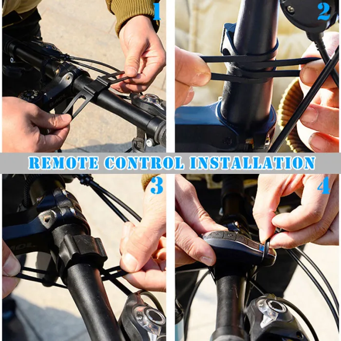 Professional Anti-theft Bike Lock Cycling Security Wireless Remote Control Vibration Alarm 110dB SAL99