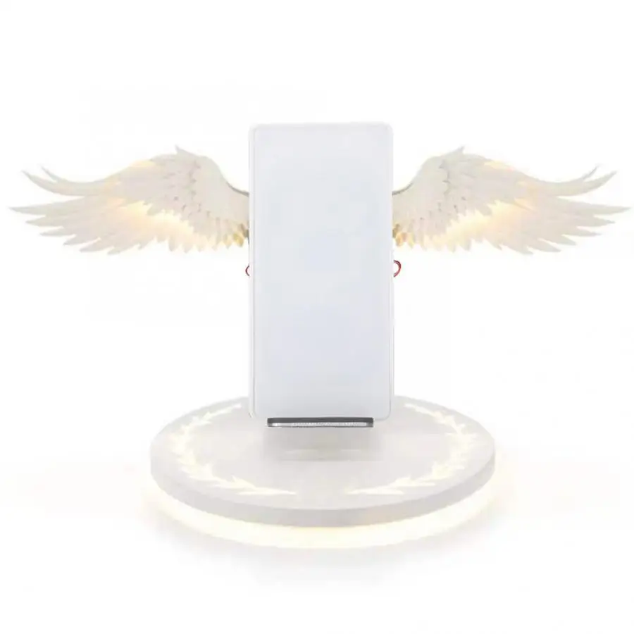 Angel Wings настольная подставка 10 Вт usb type-C Беспроводная зарядка быстрое зарядное устройство для телефонов