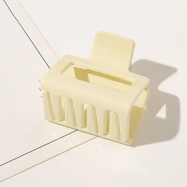 Transparent Hair Claws Crab Solid Color Acrylic Barrette Vintage Hair Clip Simple Elegant Hair Accessories Ponytail Clip Crabs 23