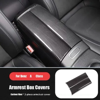 

Car Storage Box Panel Cover Armrest Box Panel for Mercedes Benz a Class 2019 A200L A180L Center Console Covers Decoration Sticke