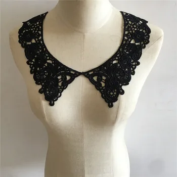 

New Style Stitched Lace Applique Neckline Exquisite Decoration Hand-trimmed Embroidery Lace Fabric Accessories Lace Collar
