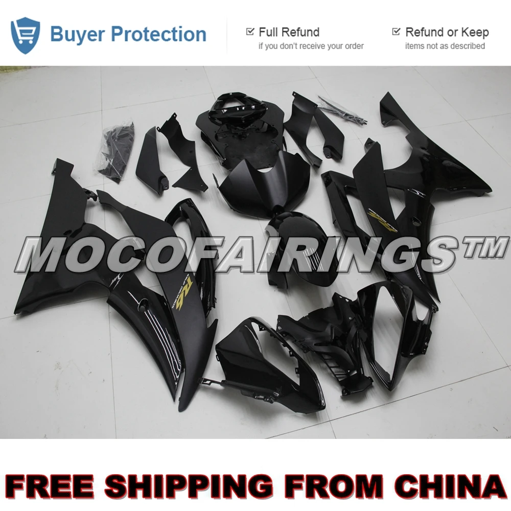 Черный корпус Корпуса для Yamaha R6 2008 2009 2010 2011 2012 2013 2014 15 16 YZF 600 YZF600 капота рабочий