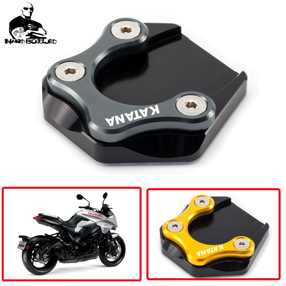 CNC алюминиевая боковая подставка для мотоцикла удлинительная пластина Suzuki KATANA 2020