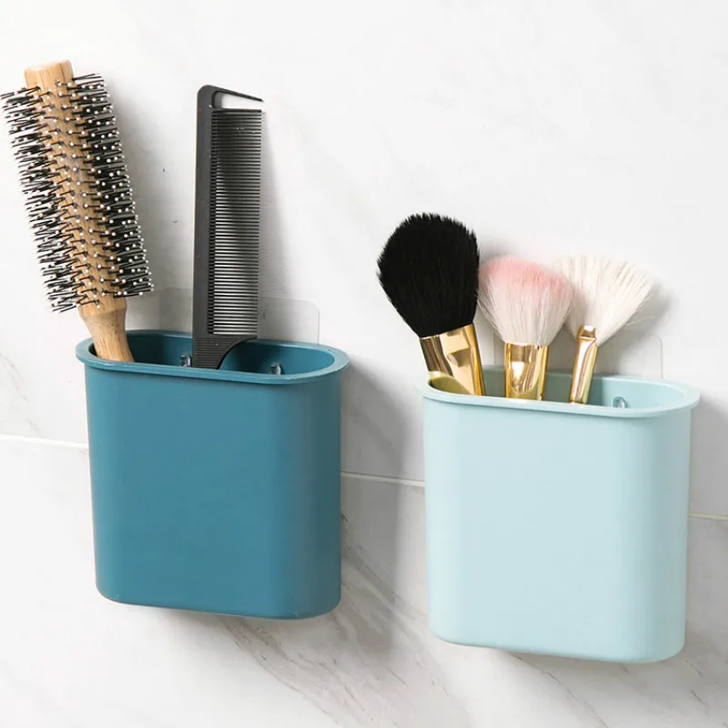 

Wall Hanging Storage Box Toothbrush Tube Toothpaste Rack Bathroom Toilet Wall Non-perforated Finishing Box Tooth Brush Holder