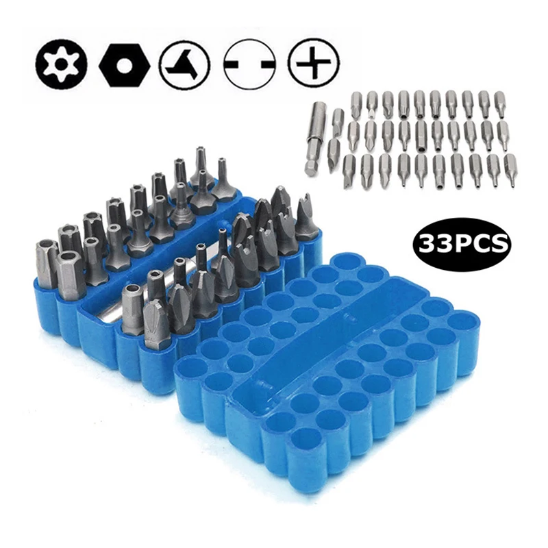Замена Torx гаечный ключ Техническое обслуживание крепления ремонт 33 шт. бит безопасности