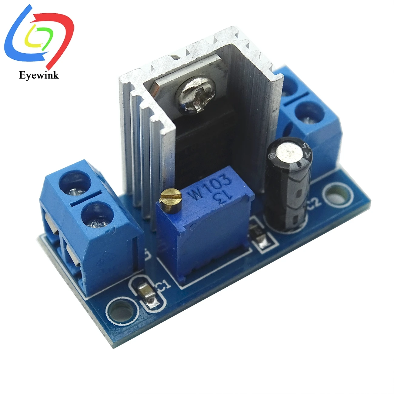 LM317 DC преобразователь понижающий модуль печатной платы линейный регулятор