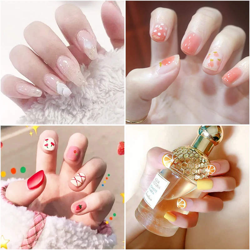 24 шт. съемные короткие круглые накладные ногти | Красота и здоровье