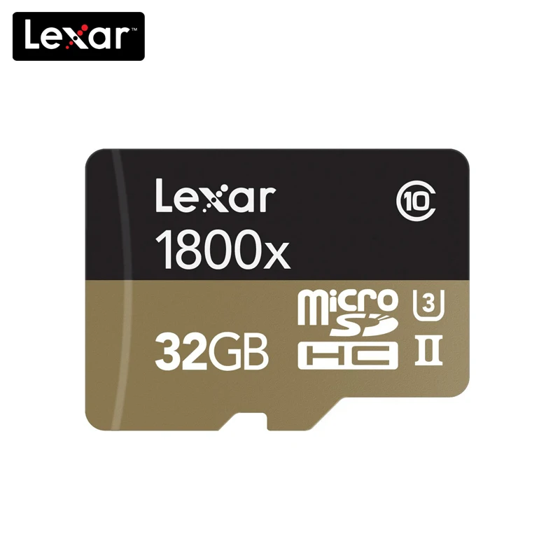 Lexar 1800x Micro SD карта 32 Гб класс 10 64 ГБ micro SDHC/SDXC tf карта памяти UHS-II для дрона спортивная видеокамера/БПЛА - Емкость: 32 Гб