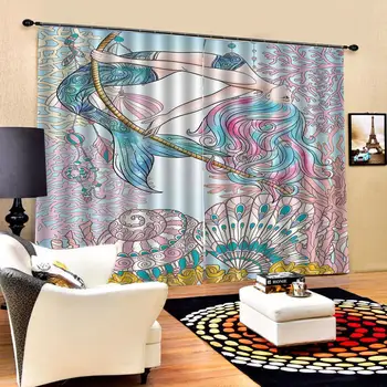 

beauty curtains 3D Blackout Curtains For Living room Bedding room Drapes Cotinas para sala personality curtains