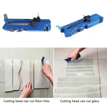 

Ceramic Tile Plastic Cutting Tool Multi-functional Glass Cutting Knife Carbon Atoms Cutting Kit Tool with Measure Ruler