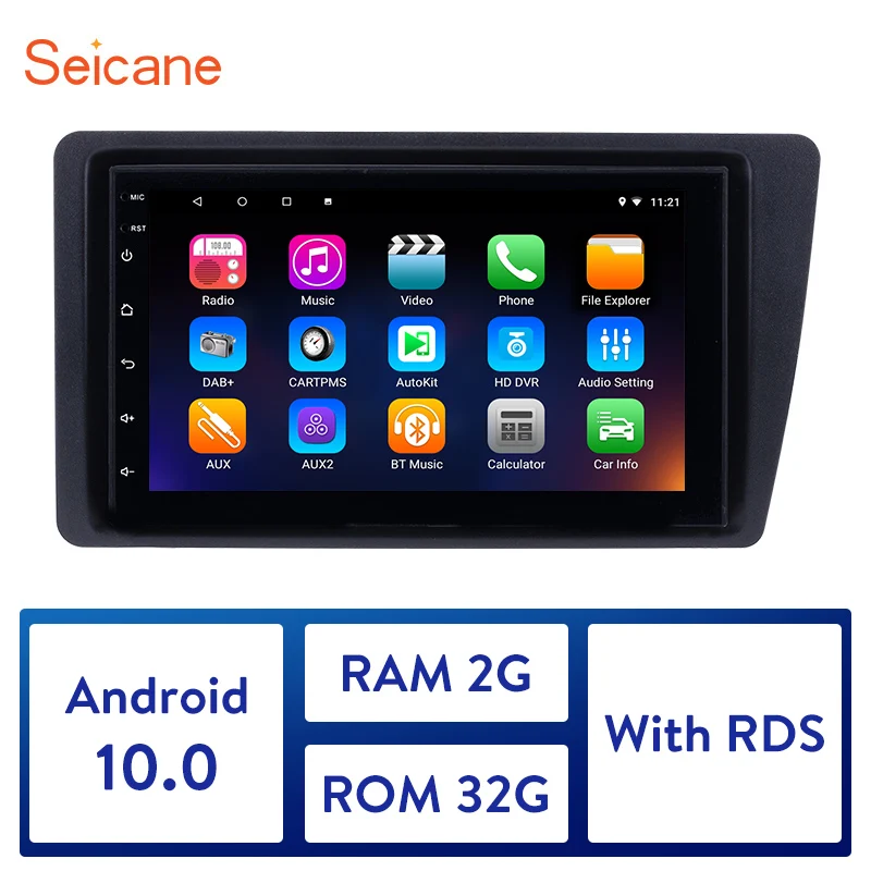 Seicane 7 &quotAndroid 10 0 сенсорный экран 1080P Bluetooth WIFI Автомобильный GPS Мультимедиа для 2001 2002