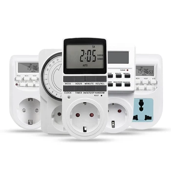 

5 pcs/set EU timer Russia timer multifunctional european timer switch for aquarium water heater socket manufacturer wholesale