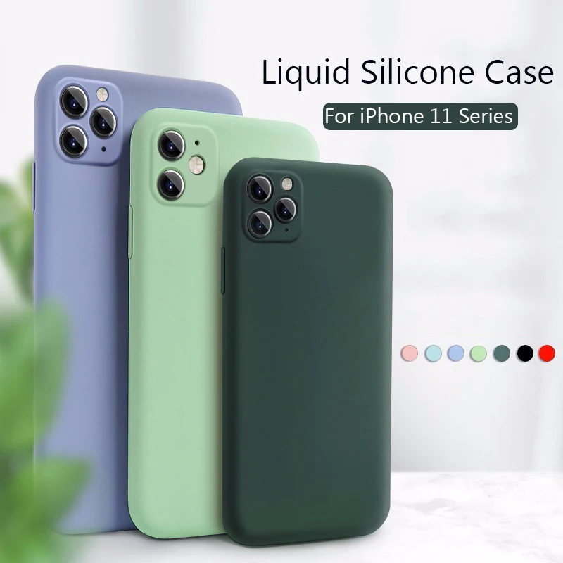 Для iPhone 11 чехол для защиты камеры жидкий силиконовый матовый мягкий Apple Pro Max