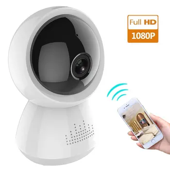 

Kruiqi 1080P Home Security IP Camera Two Way Audio Wireless Mini Camera Night Vision CCTV WiFi Camera Baby Monitor