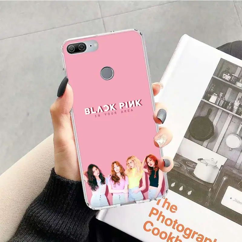 BlackPink черный, розовый Kpop чехол для huawei Honor 9 10 20 Lite рro 9X 8X 8A 8C фотоаппаратов моментальной печати 7S 7A 7C Y5 Y6 Y7 Y9 мягкий чехол для мобильного телефона чехол Coque - Цвет: TR036-3