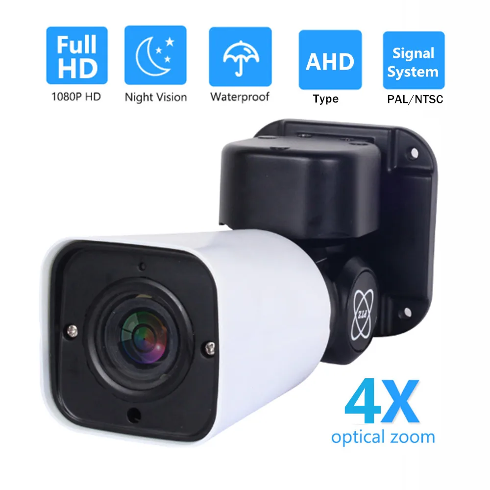 

AHD Camera 2MP 5MP 4X Zoom PTZ Bullet Outdoor IR 50M Security Analog Surveillance Camera AHD CVI TVI CVBS 4in1 Coaxial Control