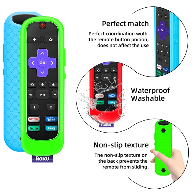 Szilikonvédő Tok A Tcl Roku Voice Pro Távirányító 4800R (2020)/4670 (2019)/4661/Sokk -Igazolási Vezérlő Borítója - Image 4