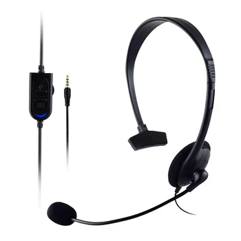 

For XBOX ONE PS4 1pc Black Wired Single Ear Gamer Headphones Professional Single-sided Gaming Headset Pohiks
