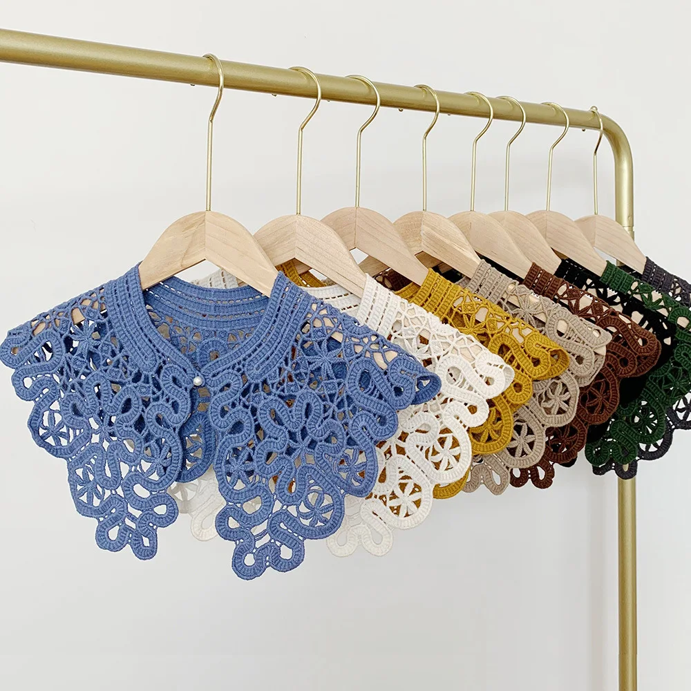 

2020 New Spring Autumn Solid Color Knitted Triangle Scarf Neckerchief Women Crochet Lace Hair Head Scarfs for Ladies Shawl Wraps